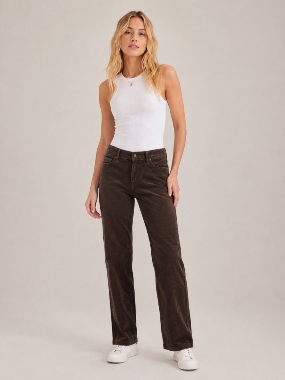 J. Jill Petite Velveteen Slim-Leg Jeans Mid Rise Brown 2 #A3742